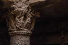 The carvings in the Buddhist Caves